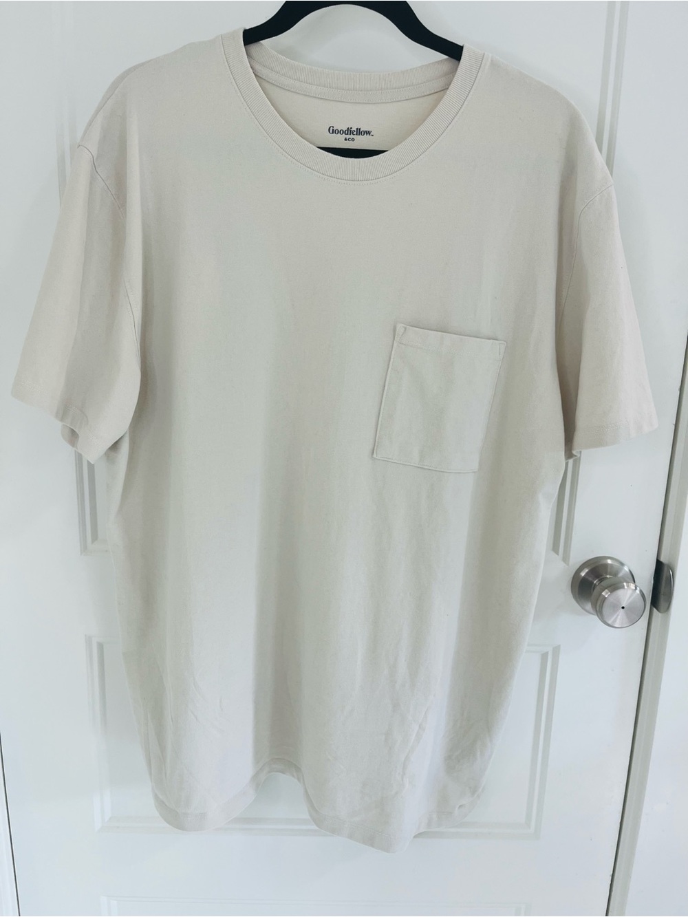 Goodfellow & Co Men's Light Cream Pocket Tee
